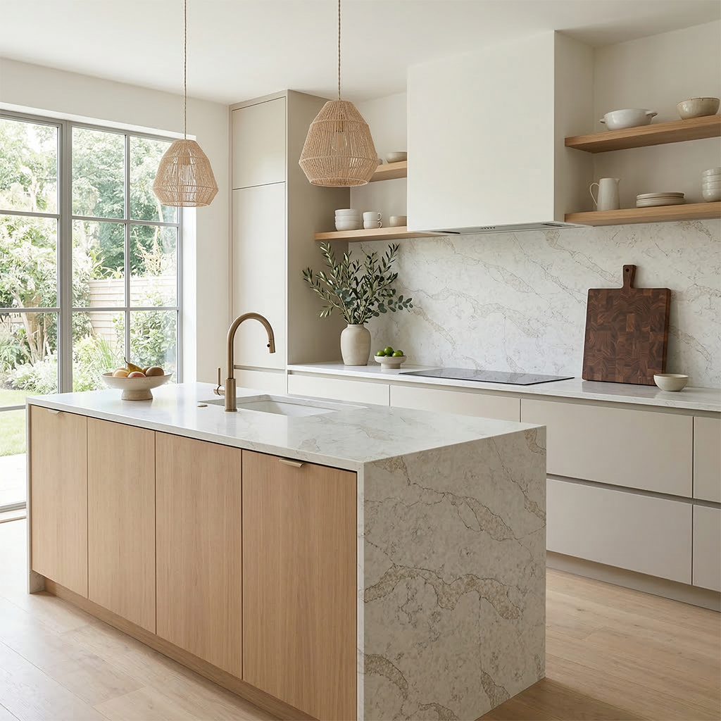 Calacatas Pietra Quartz Slab