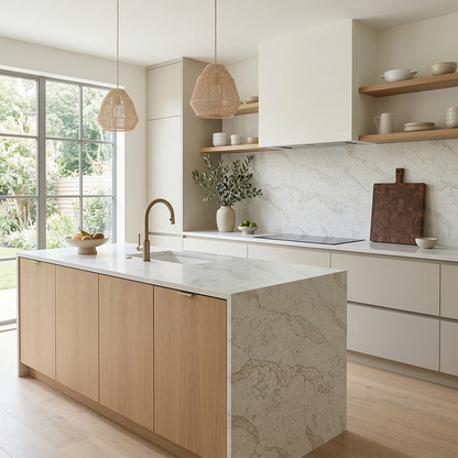 Calacatas Pietra Quartz Slab