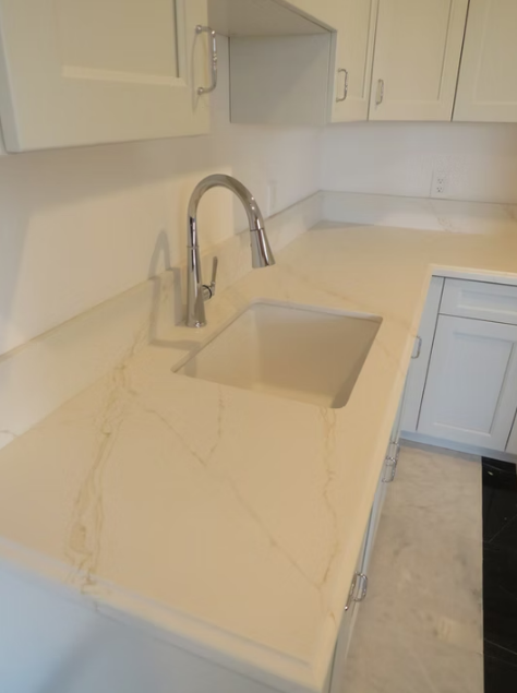 Calacatta De Oro Sintera Silica-Free Quartz Slab