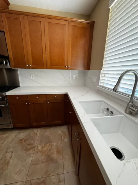 Calacatta De Oro Sintera Silica-Free Quartz Slab