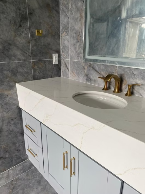 Calacatta De Oro Sintera Silica-Free Quartz Slab