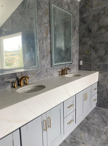 Calacatta De Oro Sintera Silica-Free Quartz Slab