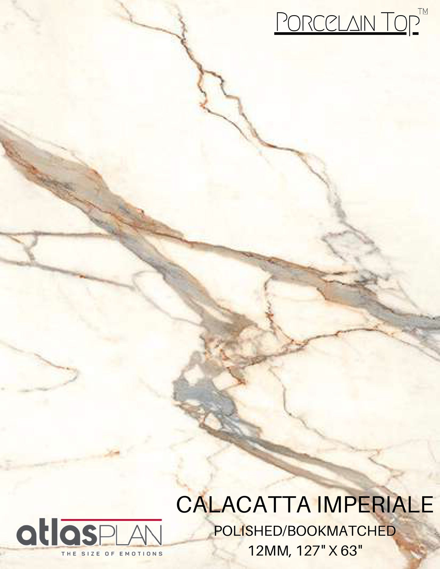 Atlas Plan PorcelainTop™ Calacatta Imperiale Porcelain Slab