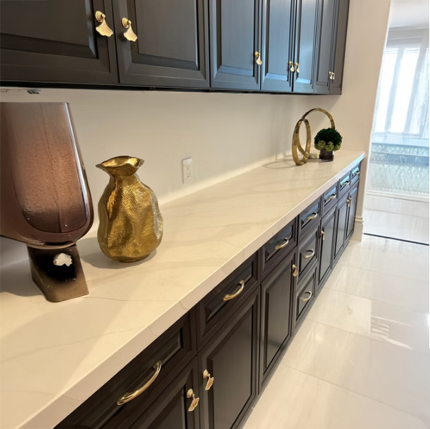 Calacatta La Miel Sintera Silica-Free Quartz Slab