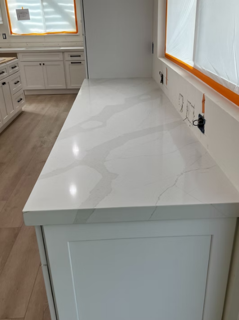 Calacatta La Miel Sintera Silica-Free Quartz Slab