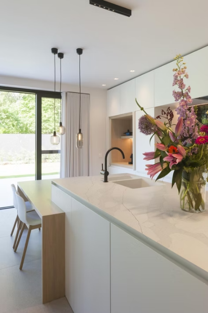 Calacatta Melaza Sintera Silica-Free Quartz Slab