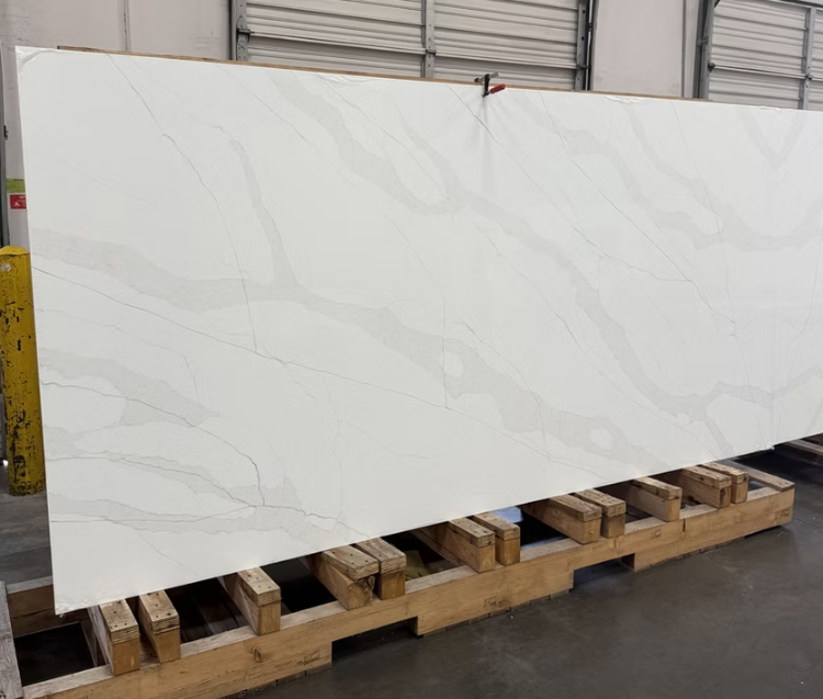 Calacatta Melaza Sintera Silica-Free Quartz Slab