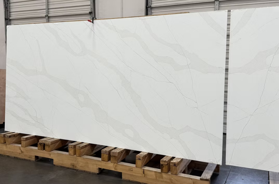 Calacatta Melaza Sintera Silica-Free Quartz Slab
