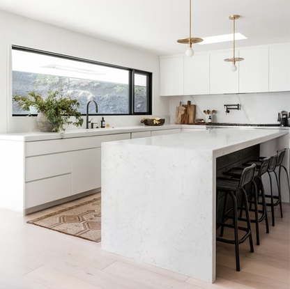 Carrara Gold Sintera Silica-Free Quartz Slab