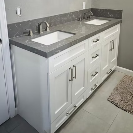 Carrara Grey Quartz Slab