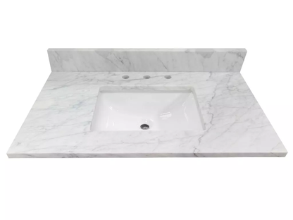 Carrara White Marble Vanity Top