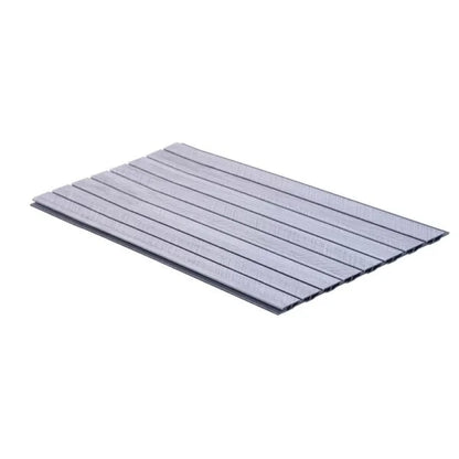 Two-Tone Flat Slatted WPC Interior Decorative Wall Panel