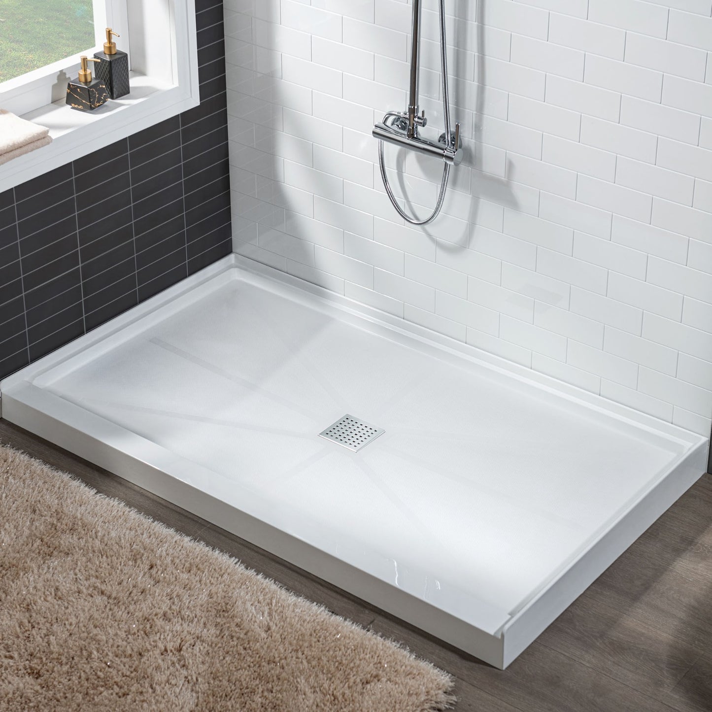 Heartland Solid Surface Shower Base Pan