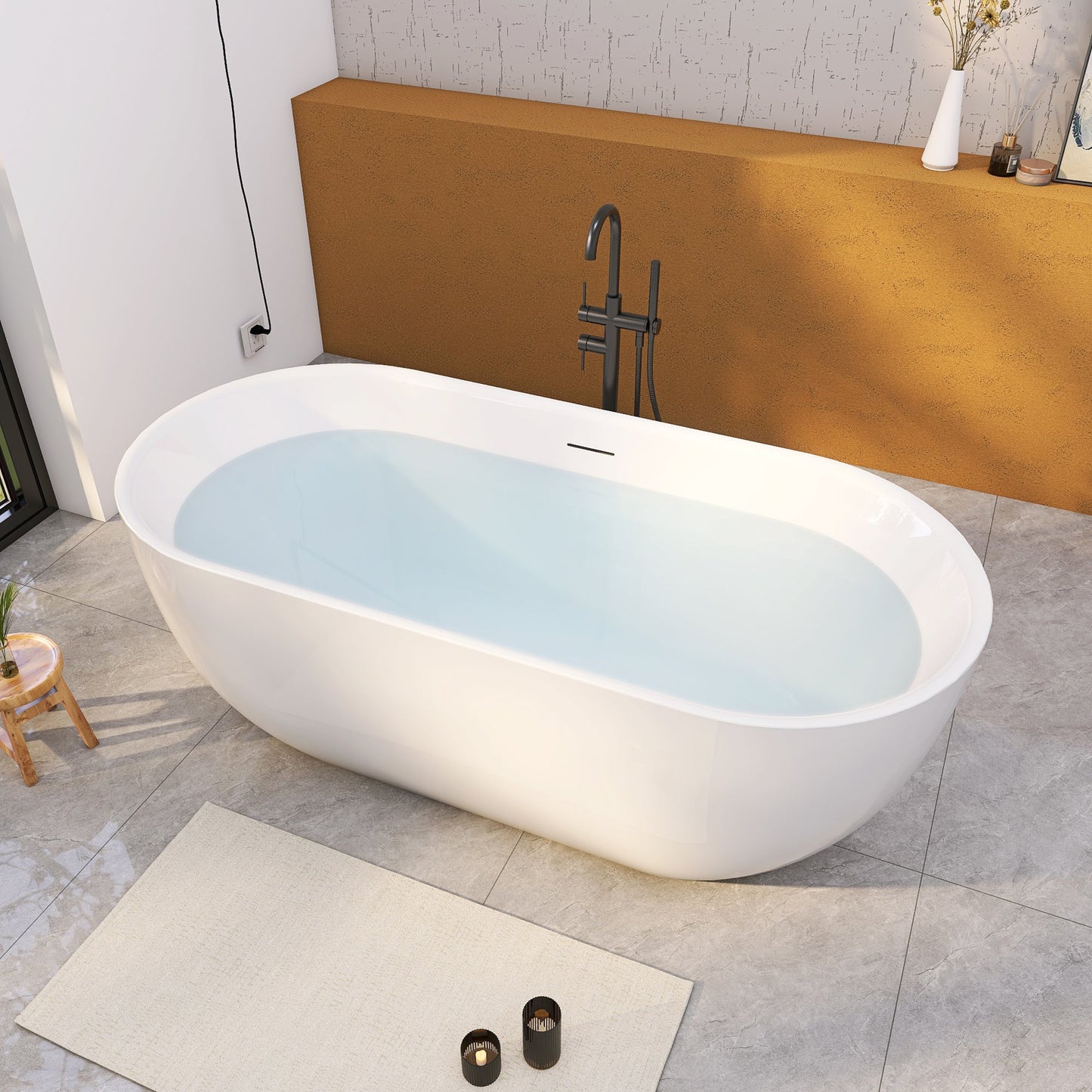 Freestanding Bathtub – Glossy White – Isola