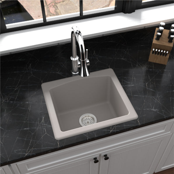 Tudor 18" Quartz Composite Top Mount Bar Sink