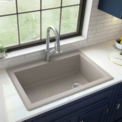 Essence 33" Quartz Composite Top Mount Kitchen Sink