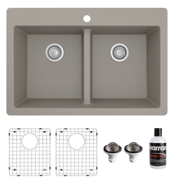 Essence 33" Quartz Composite Top Mount Kitchen Sink