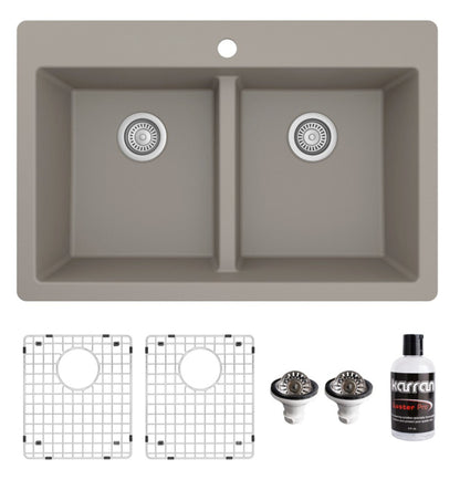 Essence 33" Quartz Composite Top Mount Kitchen Sink