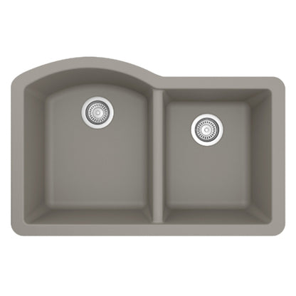 Stonera 32" Quartz Composite Undermount Double Basin Kitchen Sink