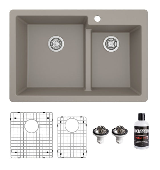 Essence 33" Quartz Composite Top Mount Kitchen Sink