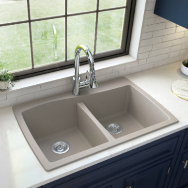 Tidal 34" Quartz Composite Top Mount Kitchen Sink