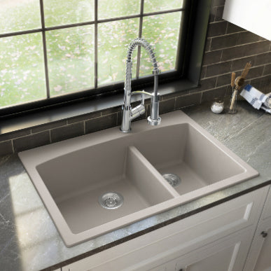 Tudor 33" Quartz Composite Top Mount Kitchen Sink