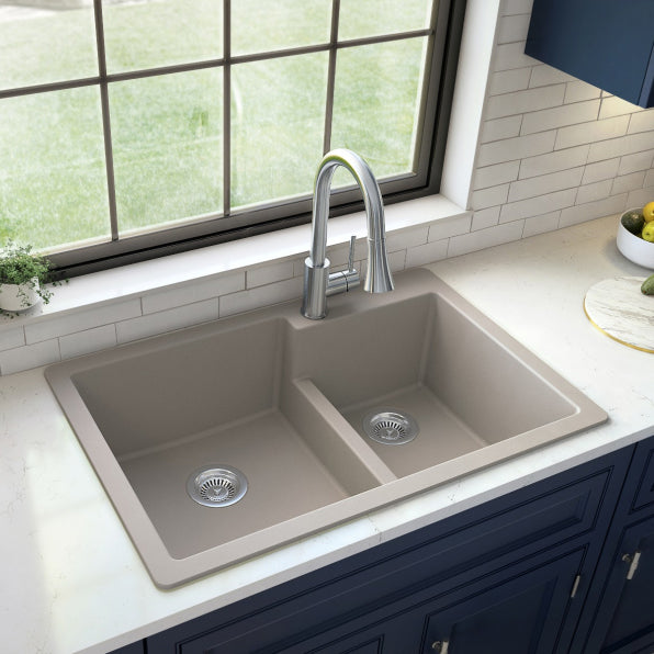 Essence 33" Quartz Composite Top Mount Kitchen Sink