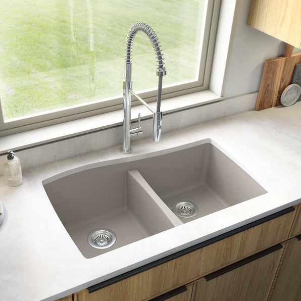 Tidal 34" Quartz Composite Undermount Kitchen Sink