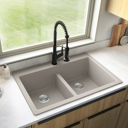 Essence 33" Quartz Composite Top Mount Kitchen Sink