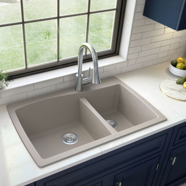 Tidal 34" Quartz Composite Top Mount Kitchen Sink