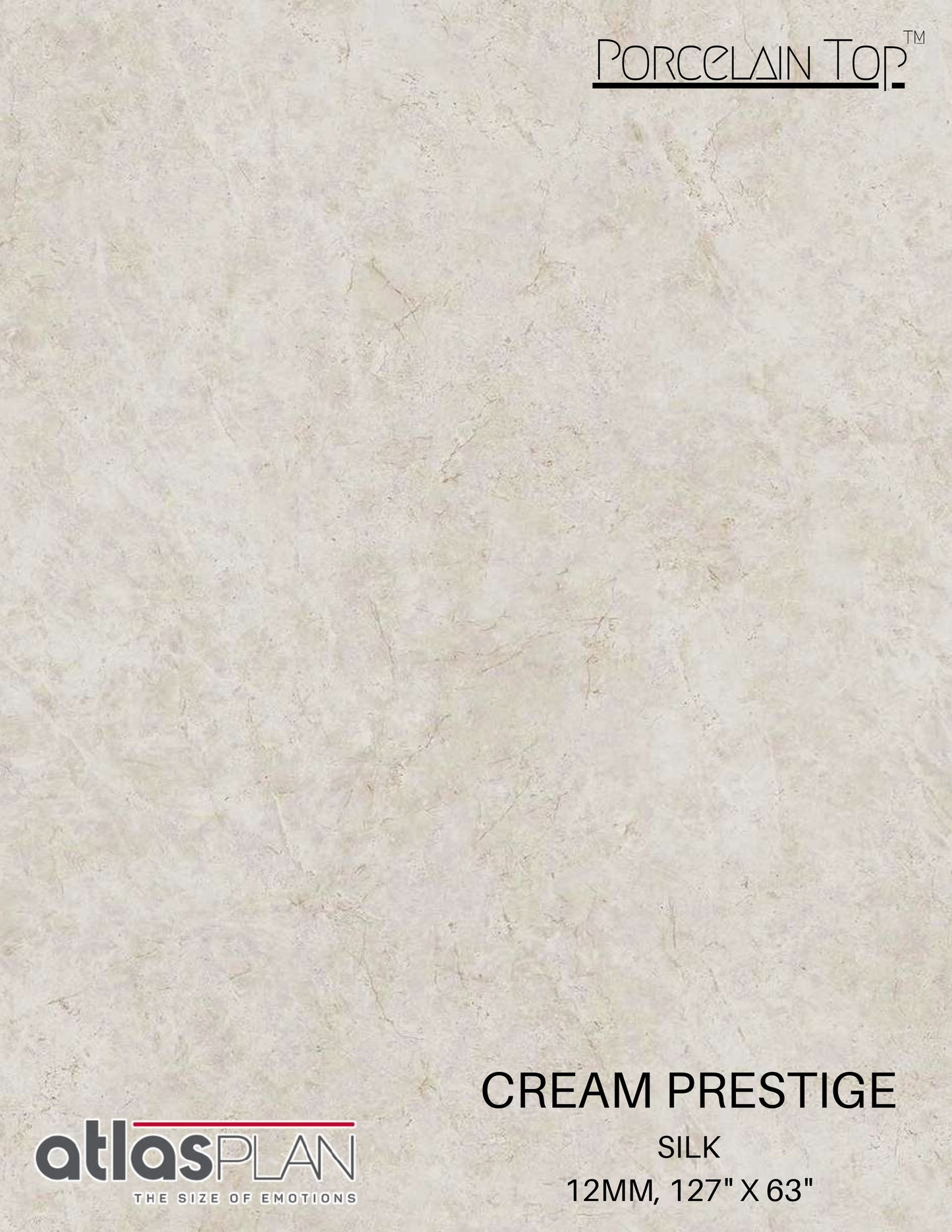 Atlas Plan PorcelainTop™ Cream Prestige Porcelain Slab