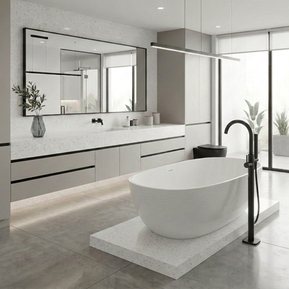 Crystal White Quartz Slab