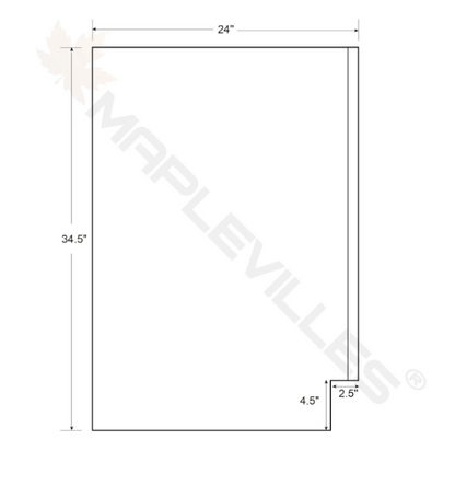 RTA 18"W Kitchen Trash Bin Cabinet with Full Height Door and Single Trash Bin Kit Pull Out in Snow White Inset Shaker
