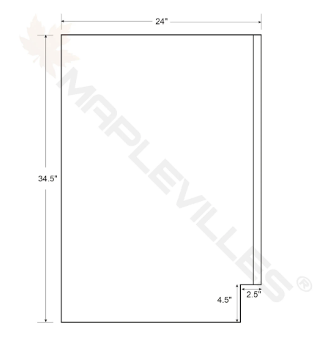 RTA 36"W Kitchen Two Drawer Base Cabinet in Snow White Inset Shaker