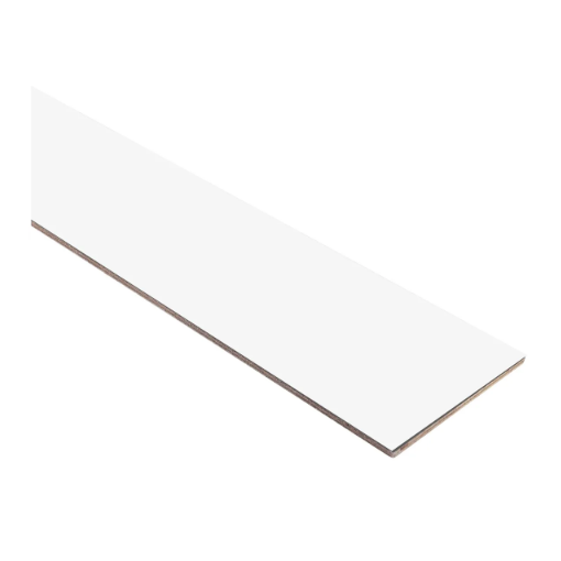 RTA 8'L Toe Kick in Snow White Inset Shaker