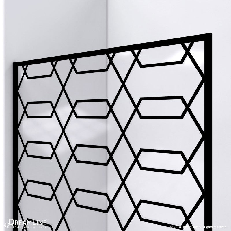 Linea Maze Frameless Stationary Shower Panel