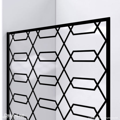 Linea Maze Frameless Stationary Shower Panel