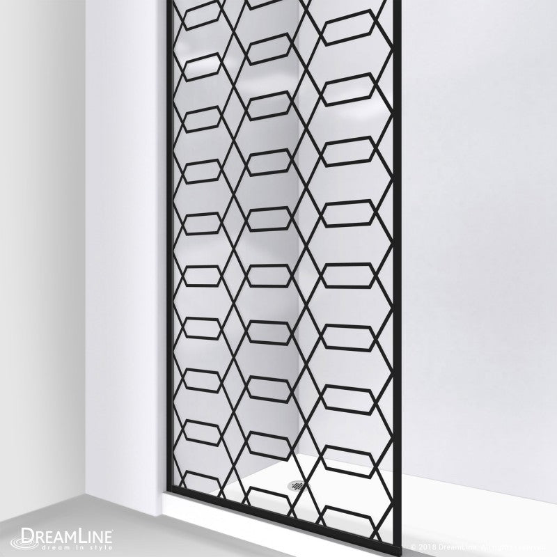 Linea Maze Frameless Stationary Shower Panel