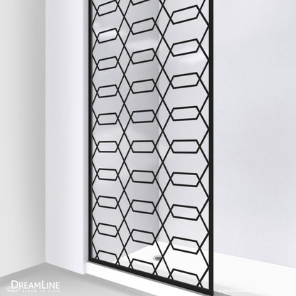 Linea Maze Frameless Stationary Shower Panel