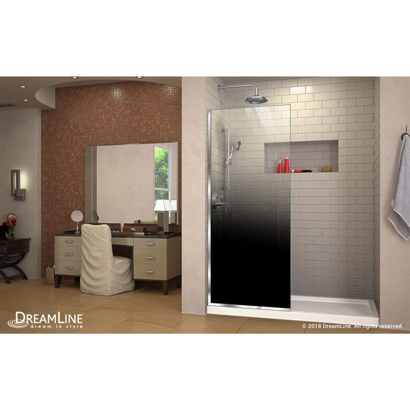 Linea Ombre Frameless Stationary Shower Panel