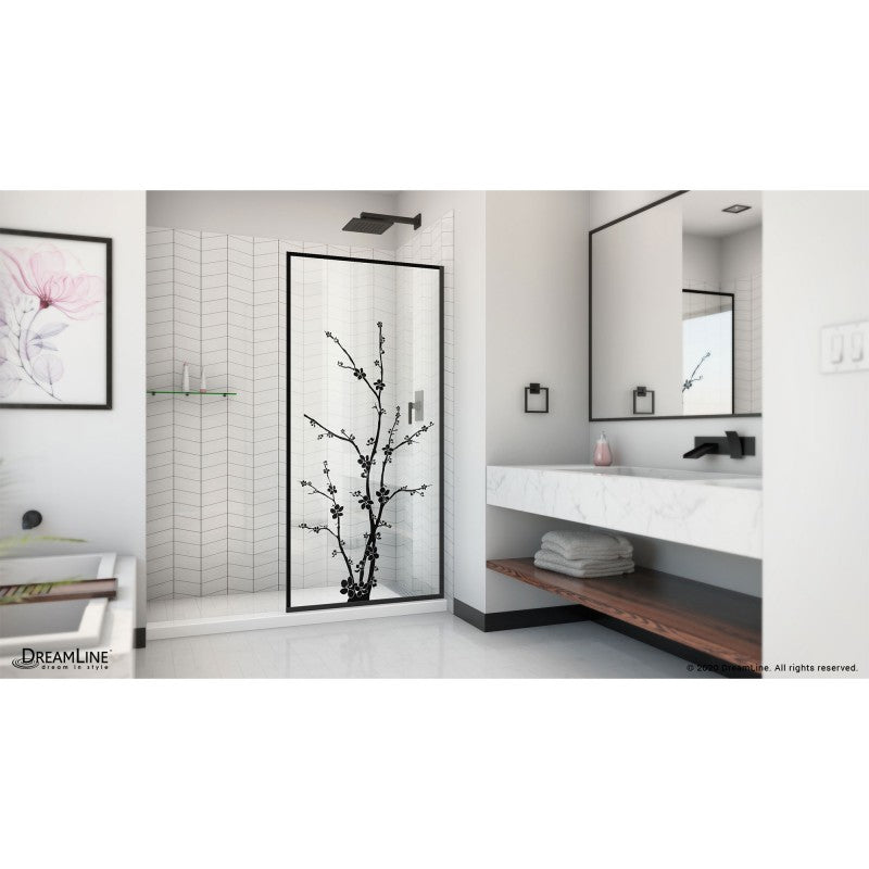 Linea Blossom Frameless Stationary Shower Panel