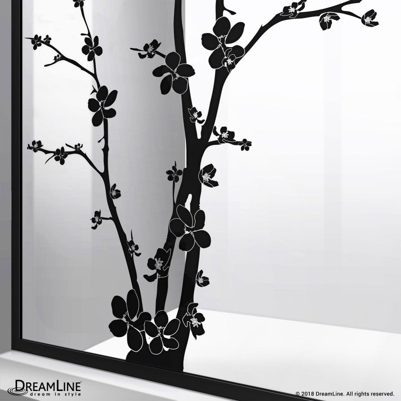 Linea Blossom Frameless Stationary Shower Panel