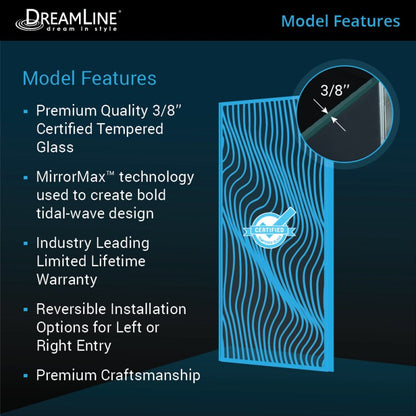 Platinum Linea Frameless Stationary Shower Panel