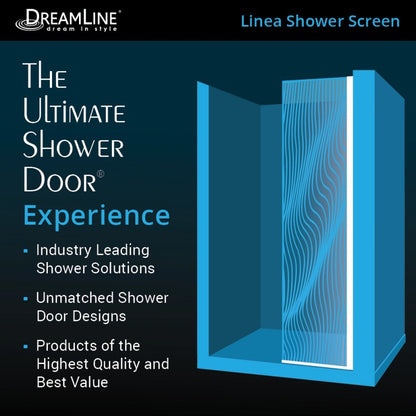 Platinum Linea Frameless Stationary Shower Panel