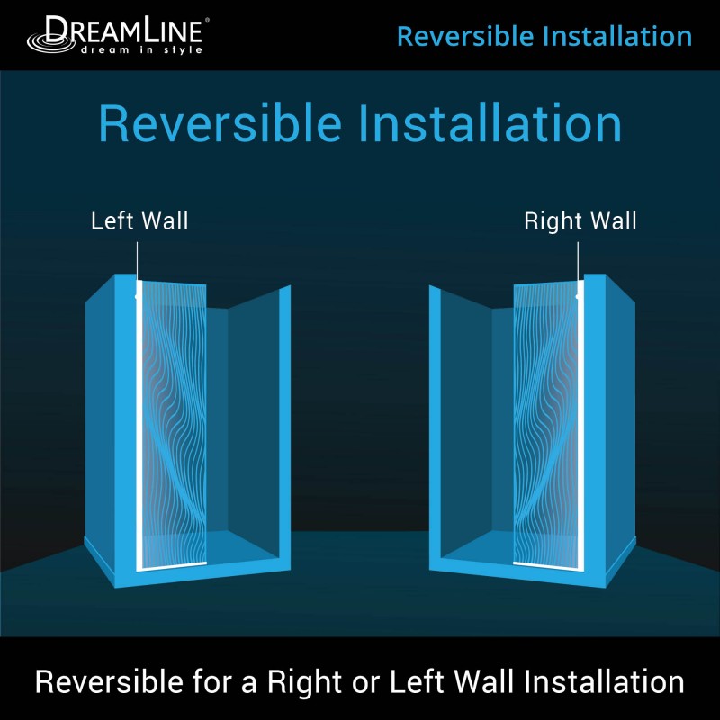 Platinum Linea Frameless Stationary Shower Panel