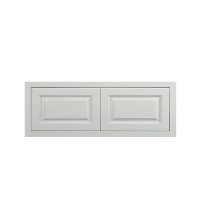 RTA 36"W x 12"H x 24"D Kitchen Wall Fridge Cabinet with Double Doors in Vintage White Inset Raised Panel