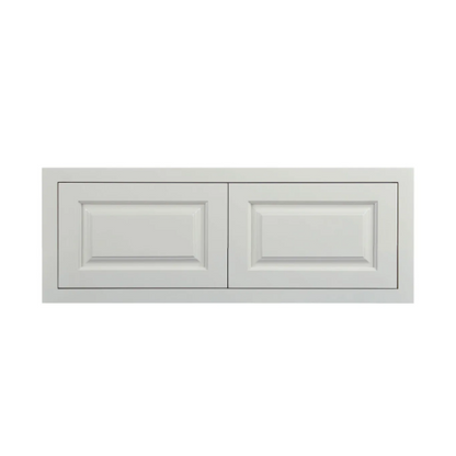 RTA 36"W x 15"H x 24"D Kitchen Wall Fridge Cabinet with Double Doors in Vintage White Inset Raised Panel