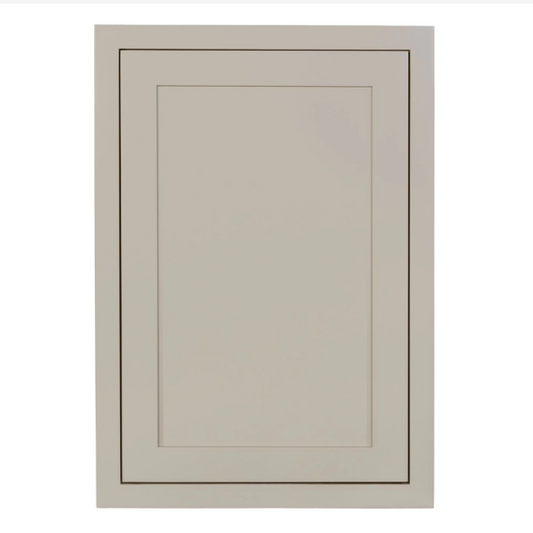 RTA 21"W x 30"H Kitchen Wall Cabinet with Single Door and Two Shelves in Tuscan Grey Inset Shaker