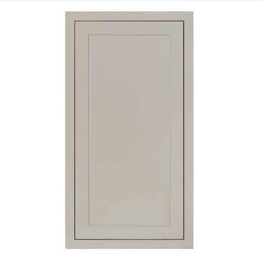 RTA 21"W x 39"H Kitchen Wall Cabinet with Single Door and Two Shelves in Tuscan Grey Inset Shaker