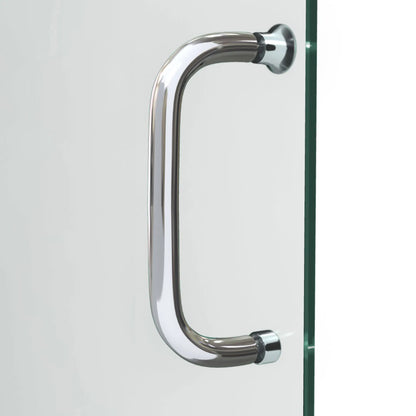 Infinity-Z Semi-Frameless Single Sliding Tub Door Kit with Diamond Style Wall